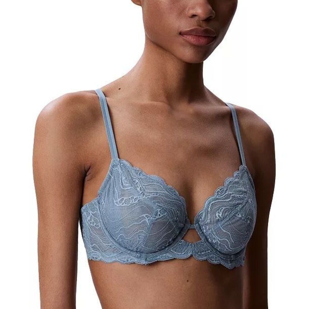Calvin Klein Sensual Stretch Lace Unlined Full-Coverage Bra Lead 38C